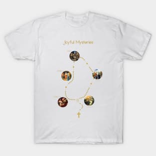 Joyful Mysteries of the Holy Rosary T-Shirt